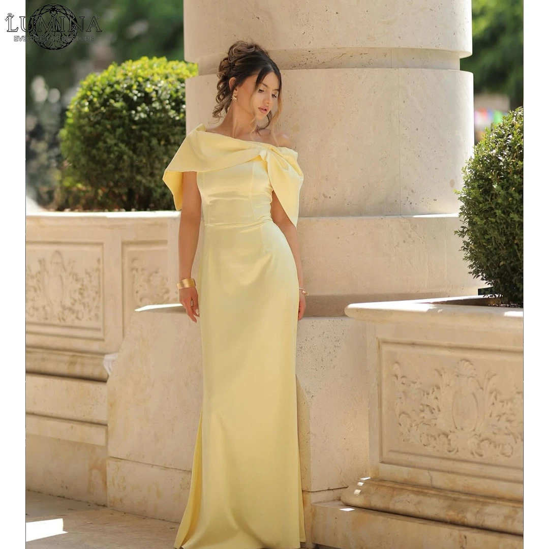 Lumina Fish Tail Ball Gowns Prom Dresses 2026 Luxury Women's Elegant Party Dress Customized Bespoke Occasion Dresses Lapel Woman