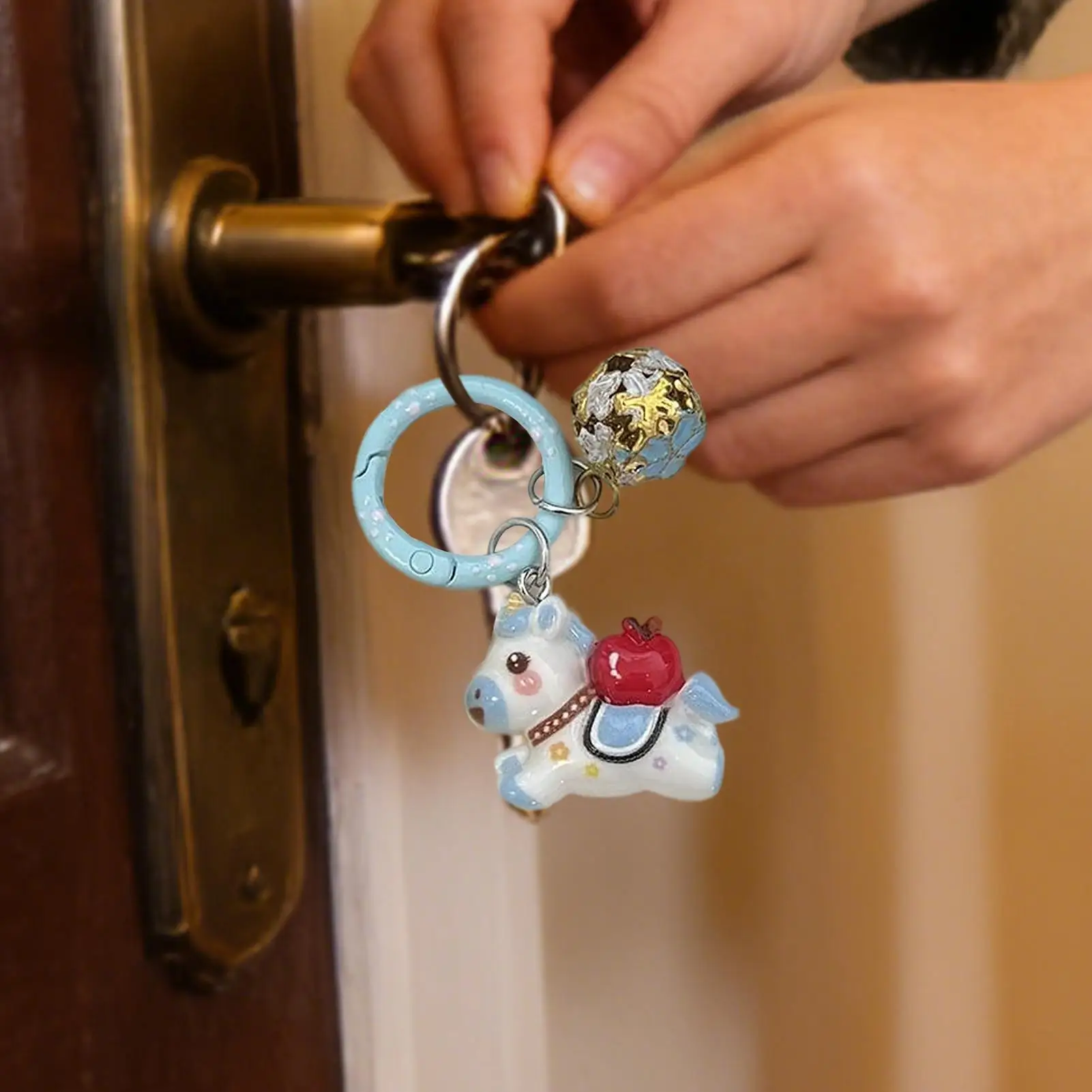 พวงกุญแจตุ๊กตาม้าขนนุ่มน่ารัก ของขวัญเทศกาลตรุษจีน วันวาเลนไทน์ สำหรับผู้หญิง