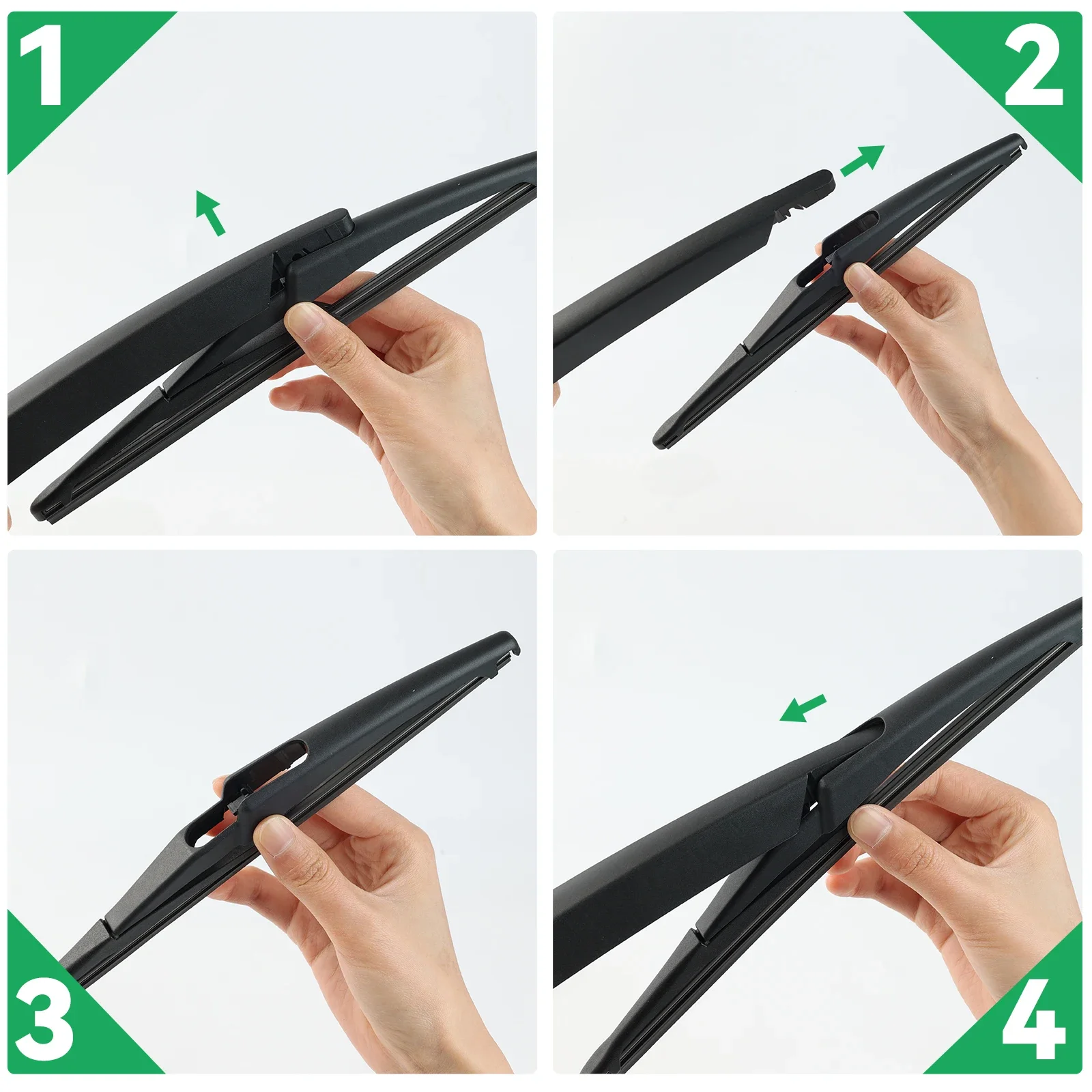 Front & Rear Wiper Blades Set For Peugeot 308 SW Estate T7 2007 - 2013 Windshield Windscreen Window 30"+26"+12" 6