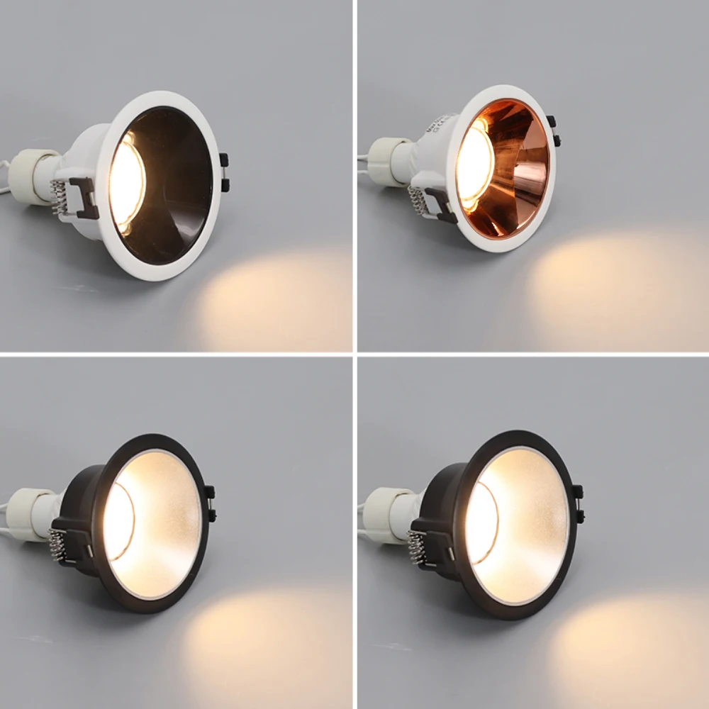 

LED MR16/GU10 Lamp Socket Holder Base Rimless Spot Lighting Fitting Fixture Round Recessed Ceiling Mount Downlight Frame Bracket