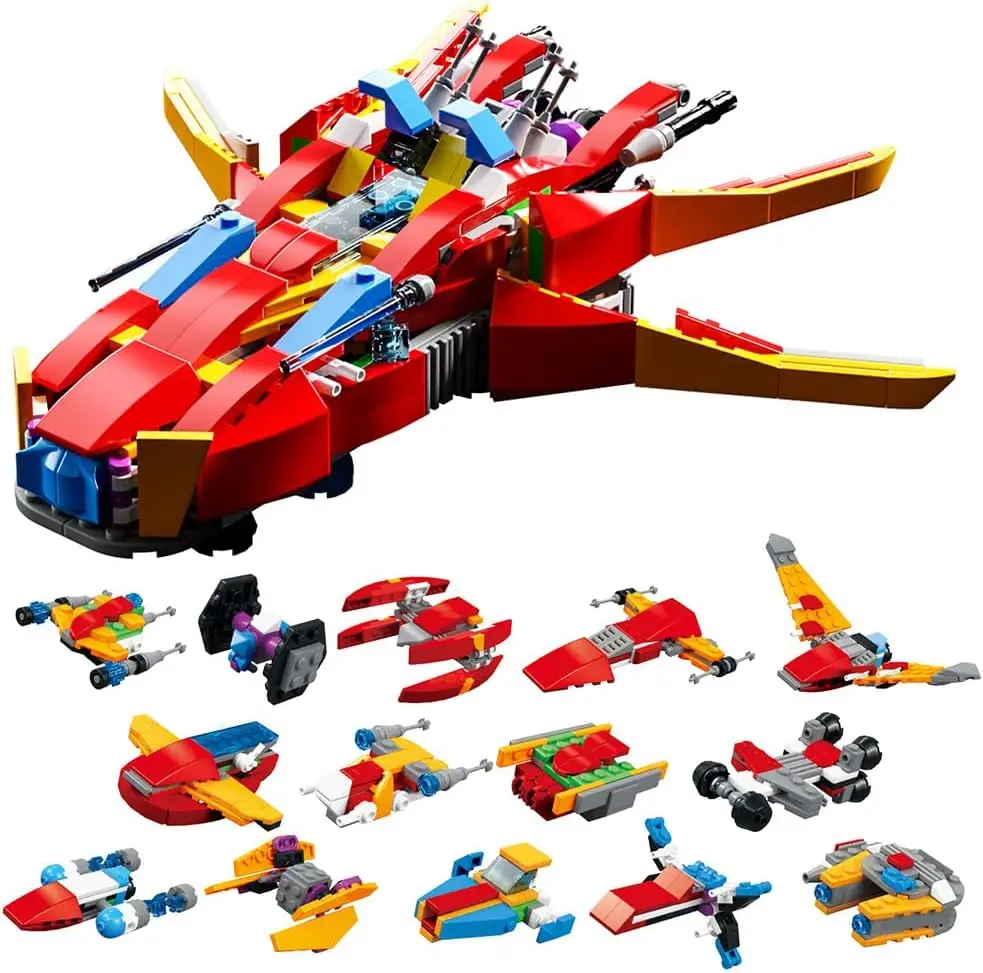 14 in 1 Space Wars Building Toys , Space Exploration Shuttle Model Building Kits, STEM Engineering Gift Incompatible with LEGO
