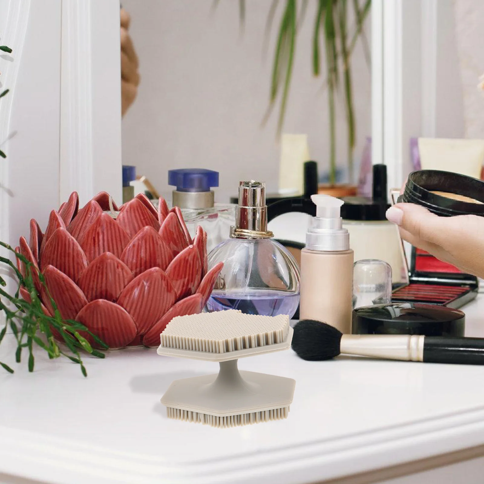 Szczoteczka do oczyszczania twarzy dwustronna silikonowa szczotka złuszczająca do gładkiej i wyrafinowanej skóry szczoteczka do mycia twarzy szczotka do peelingu twarzy