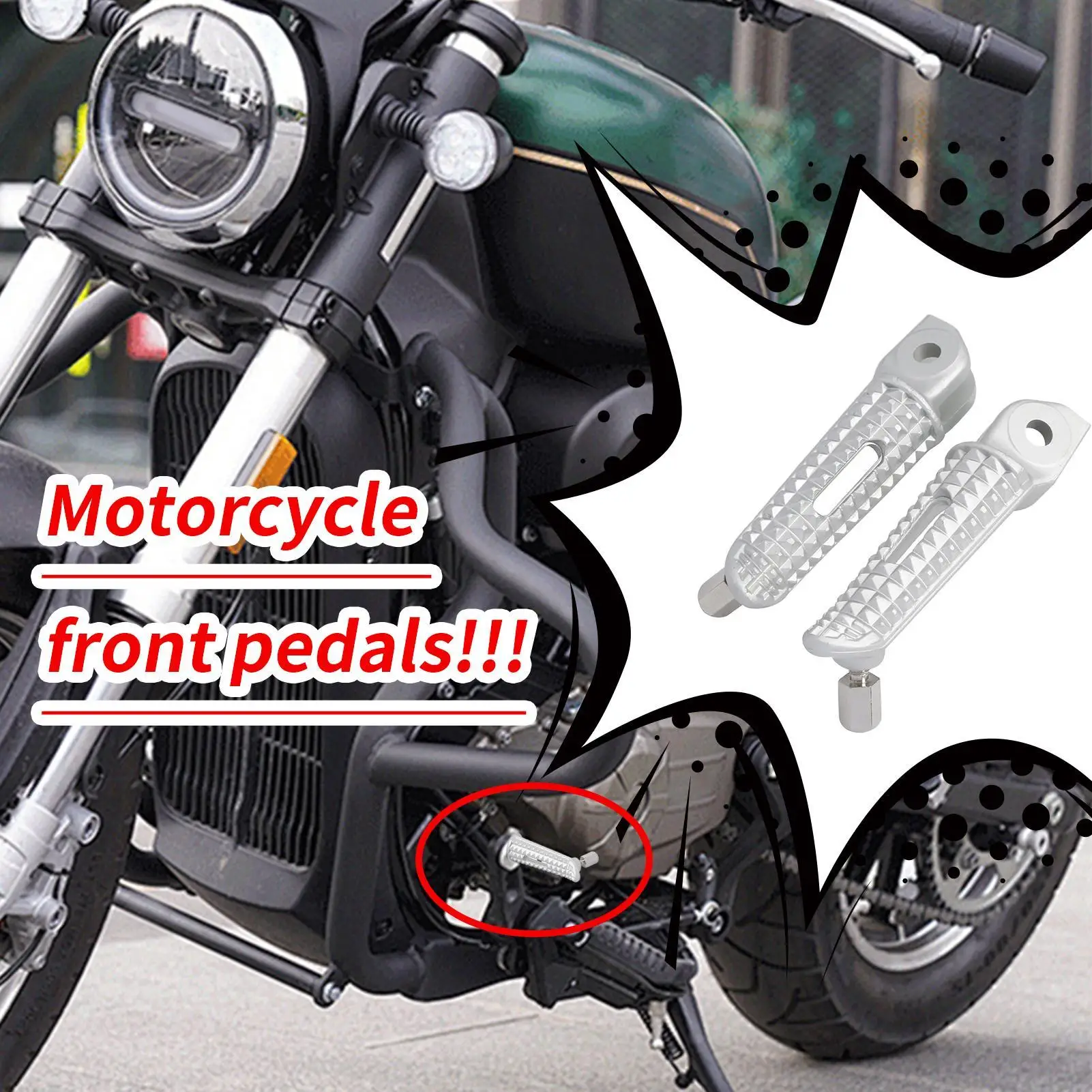

For Triumph Daytona 675 Replica Racing Car 2006-2016 Motorcycle Foot Peg Front Pedals For Motorbike Multifunctional Motorcycle