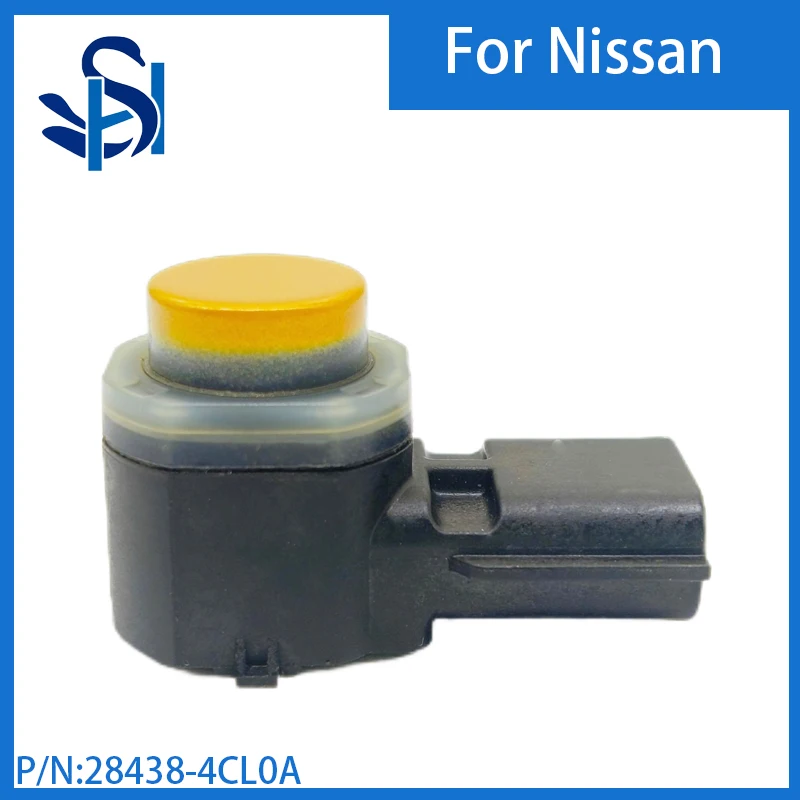 28438-4CL0A PDC เซ็นเซอร์ถอยหลังเรดาร์สีทองสีเหลืองสำหรับ Nissan X-Trail T32 1.6L 2.0L 2014-2019