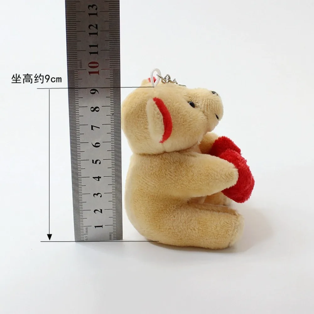 Teddy bear plush toy, tie the knot teddy bear doll pendant wedding small gift