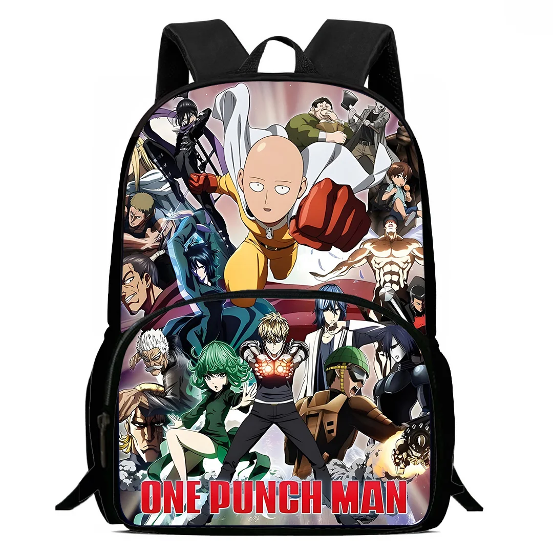 Anime One Punchs Mann Rucksäcke Jungen und Mädchen Student Geburtstags geschenk Kind Schult aschen große Kapazität Camping langlebigen Rucksack