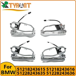 TYRNT-soporte de la Base de la manija de la puerta delantera, trasera, izquierda y derecha del coche, para BMW X5 E53, #51218243615, 51218243616, 51228243635, 51228243636