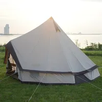 420D Oxford Glamp 3M 4M 5M 6M 10M  Event Luxury Canvas Cotton Glamping Camping Indian Pyramid Bell Yurt Tents