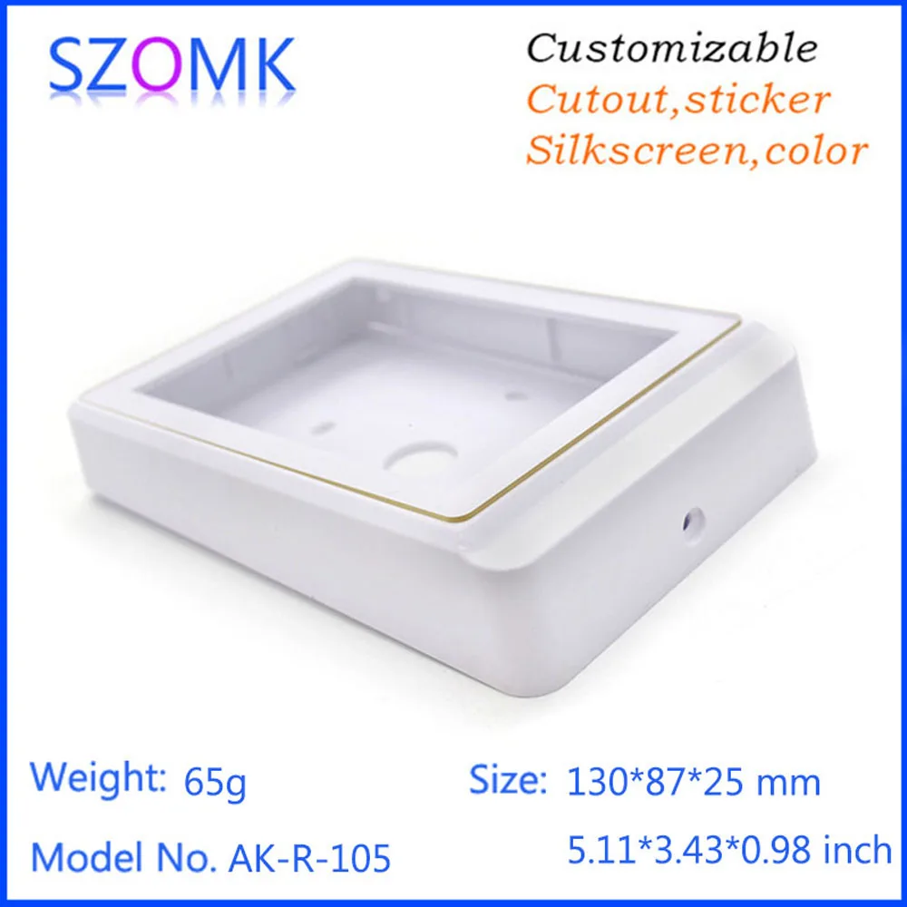 1Pcs new arrival szomk plastic RFID electronics enclosure box 130*87*25mm door entrance enclosure system control project box