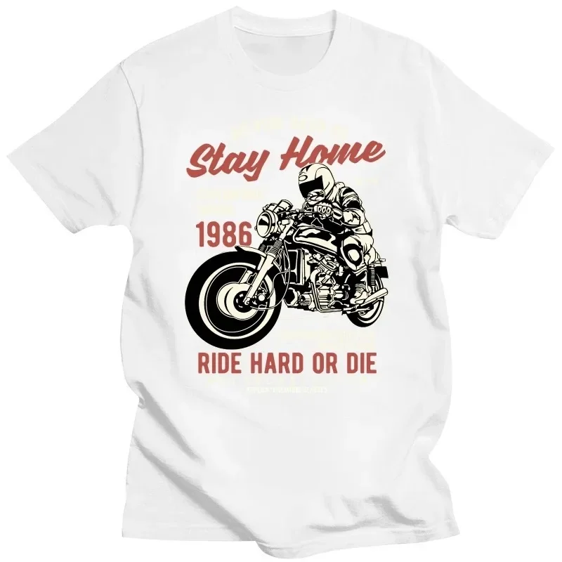 Fashion Funko Pop 4XL  O-neck Custom Short Sleeve Mens T Shirts Ride Hard or Die Bike Motorcycle Racer Men T Shirt