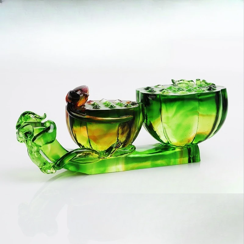 Glazed handicrafts continuous branch ornament more than every year ornament living room home decoration wedding gifts