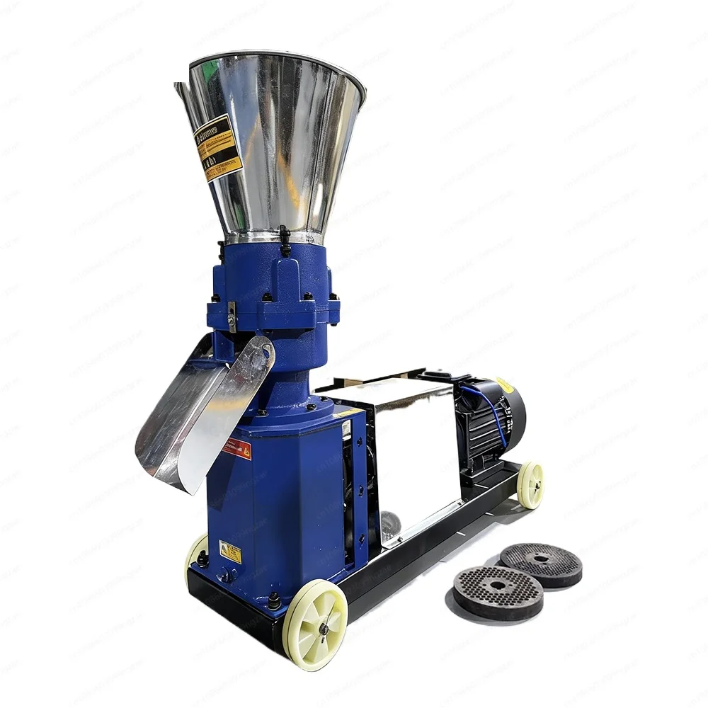 KD180 4 roller feed pellet mill with output of 100-200kg/h, small household pellet mill