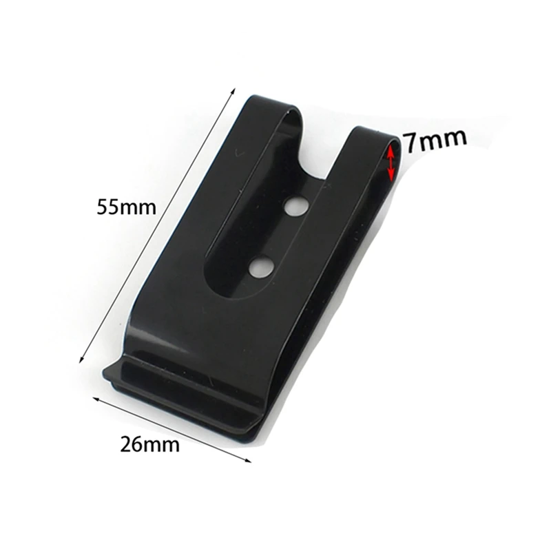 30 Stück 56x25mm Doppel löcher Metall Feder gürtel Scheide Clip Verschluss Schnallen Zubehör mit 8mm Kappe Bolzen Schrauben