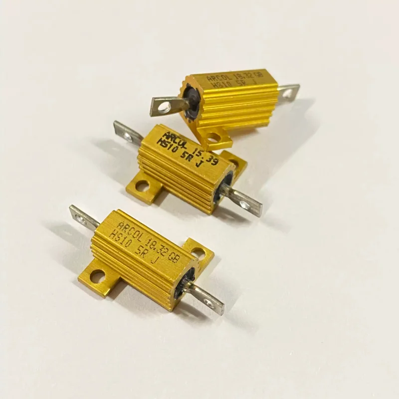 3-10pcs HS10 5R 10W HS105RJ ARCOL imported wound aluminum shell resistor non inductive