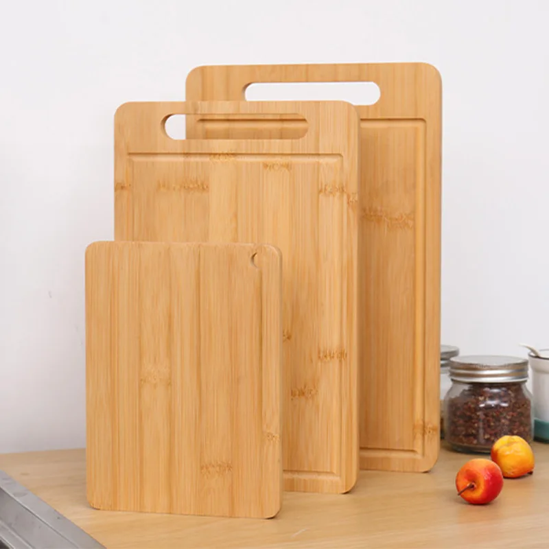 Thickened Mold Proof Odorless Cutting Board Household Double-sided Bamboo Chopping Board Fruit Vegetable Meat Cutting Board