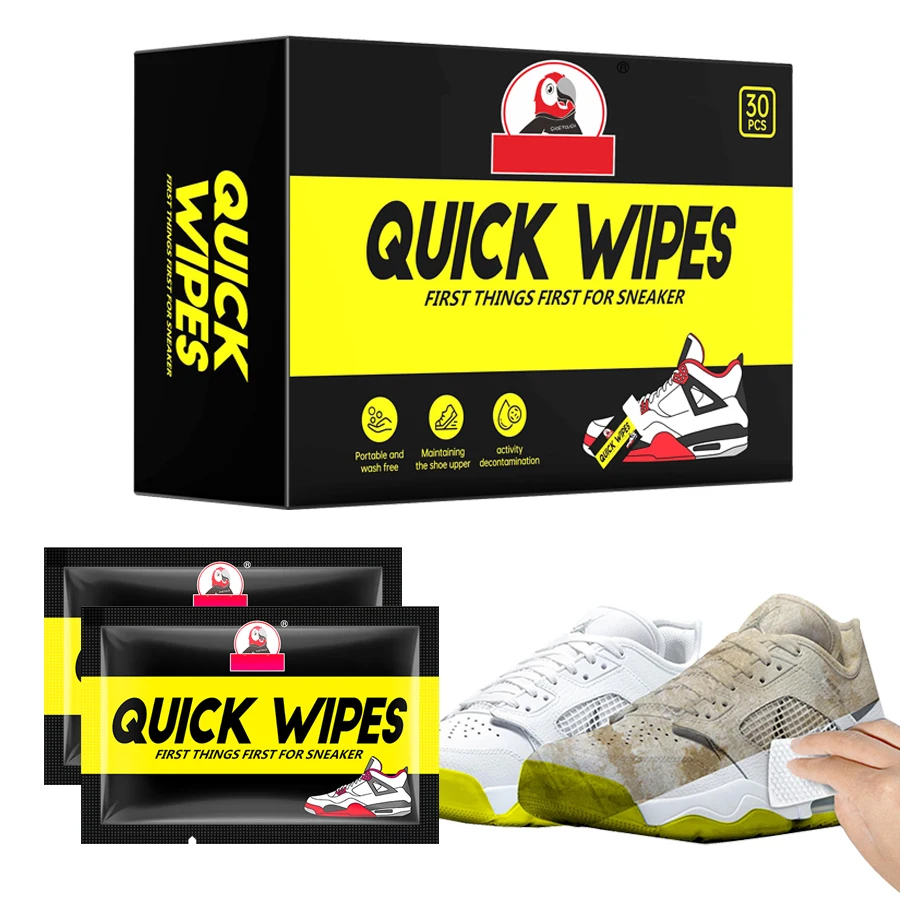 Woven Letter Moist Wipes for Sports Shoes, Chemical-Free, for Football, Halloween, Christma