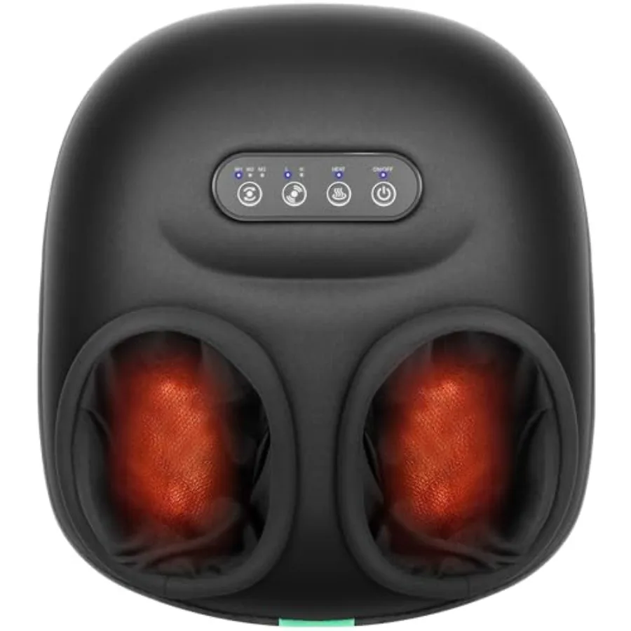 

Foot Massager Machine with Heat, Rolling, Deep Kneading, Shiatsu Foot Massager for Delivers Pain Relief, Tired, Plantar Fasciit
