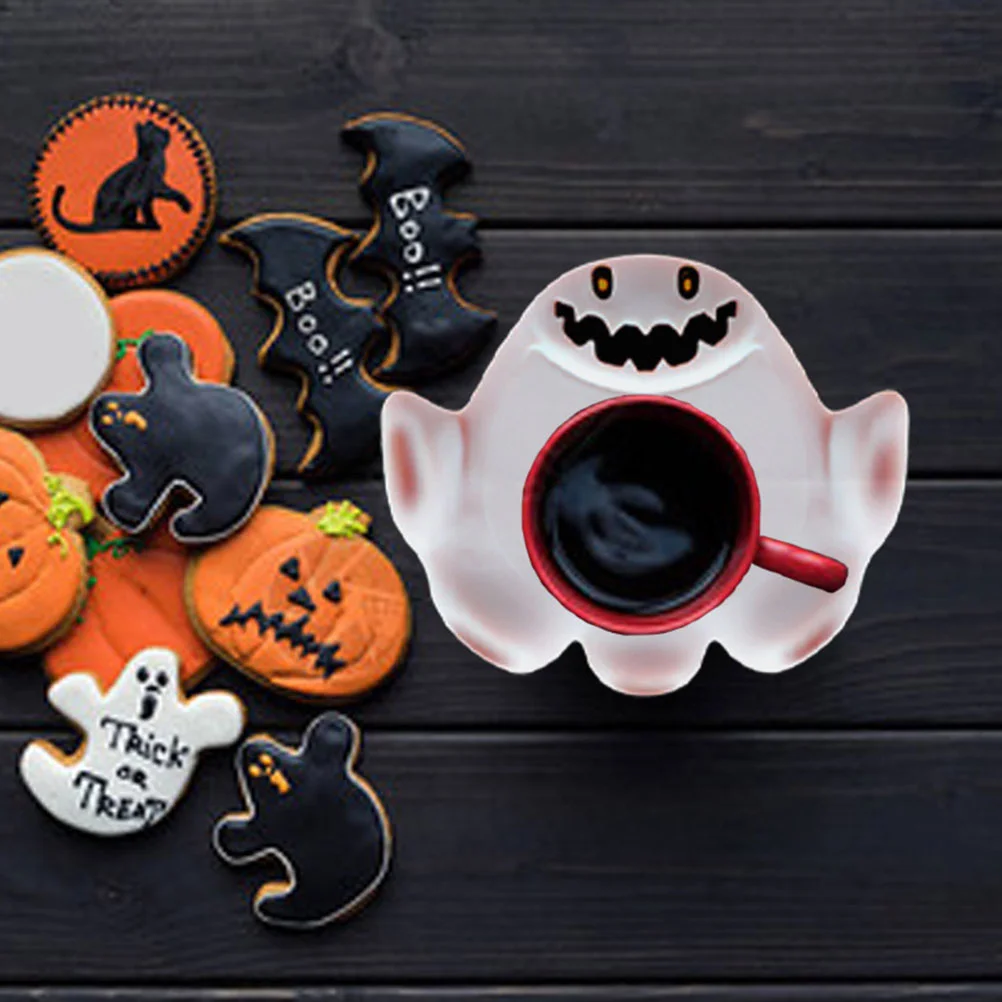 

4pcs Silicone Coaster Molds Resin Craft Epoxy Diy Cup Mold Heat Resistant Halloween Casting Durable Easy Demold Smooth