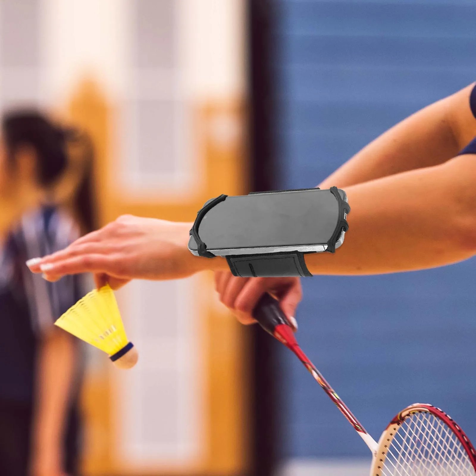 

Adjustable 360° Rotating Cell Phone Wristband Running Holder Durable Silicone Abs Detachable Workout Armband Fitness Gym