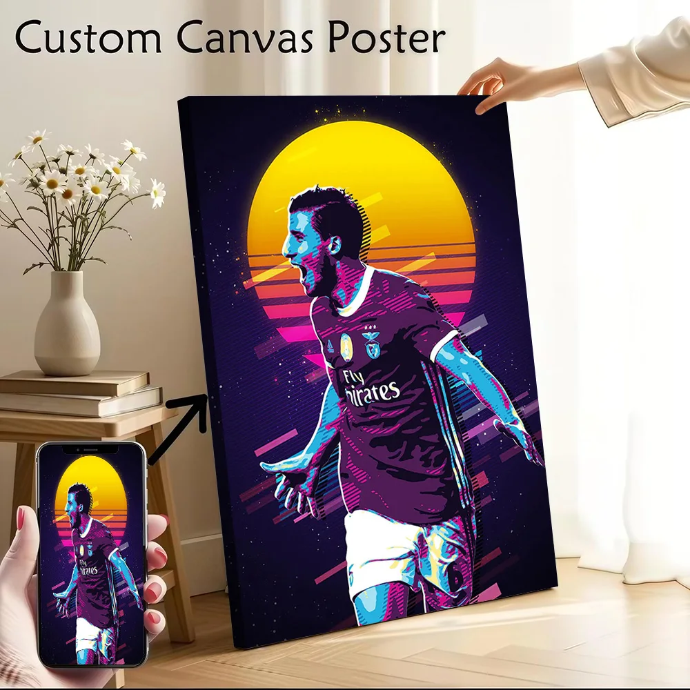 Ruben Dias Canvas Poster Customizable Printed Canvas Painting Wall Art for Fans Gaming Room Decoration Aesthetic Wand Deko Home