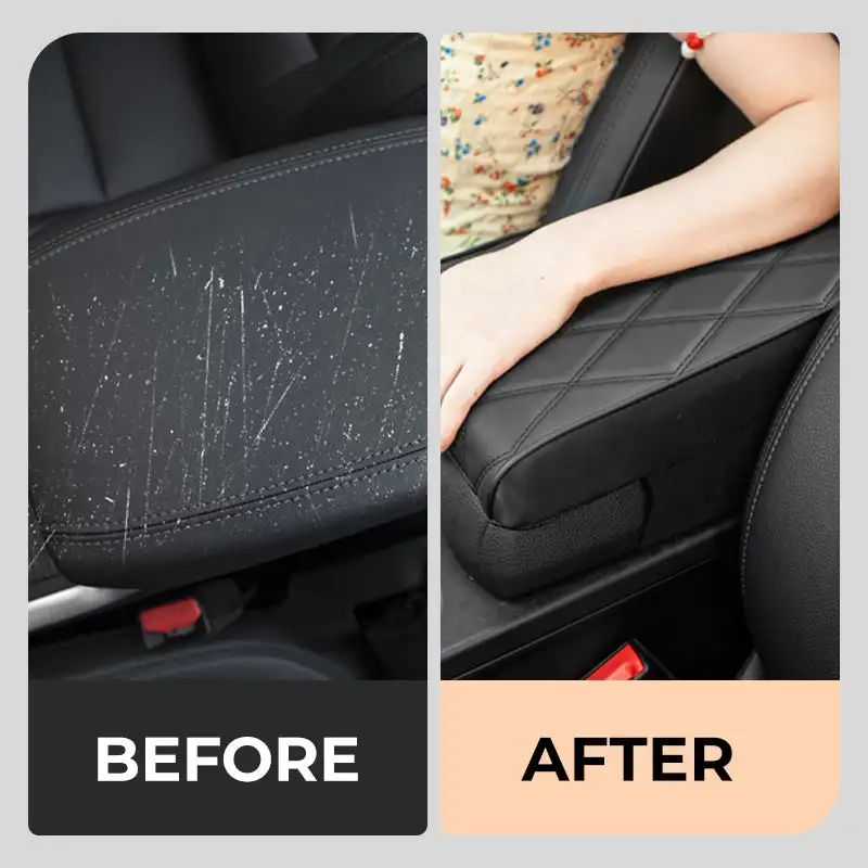 Car armrest pad, height increasing pad, leather widening and thickening, center console universal car armrest box pad