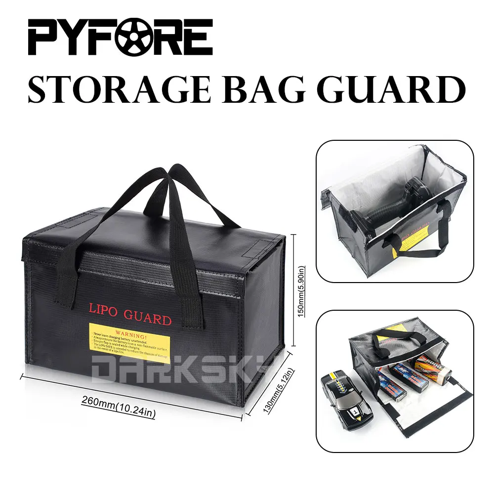 PYFORE Aufbewahrungstaschenschutz für RC Modellauto Lipo Batteriesender Zubehör