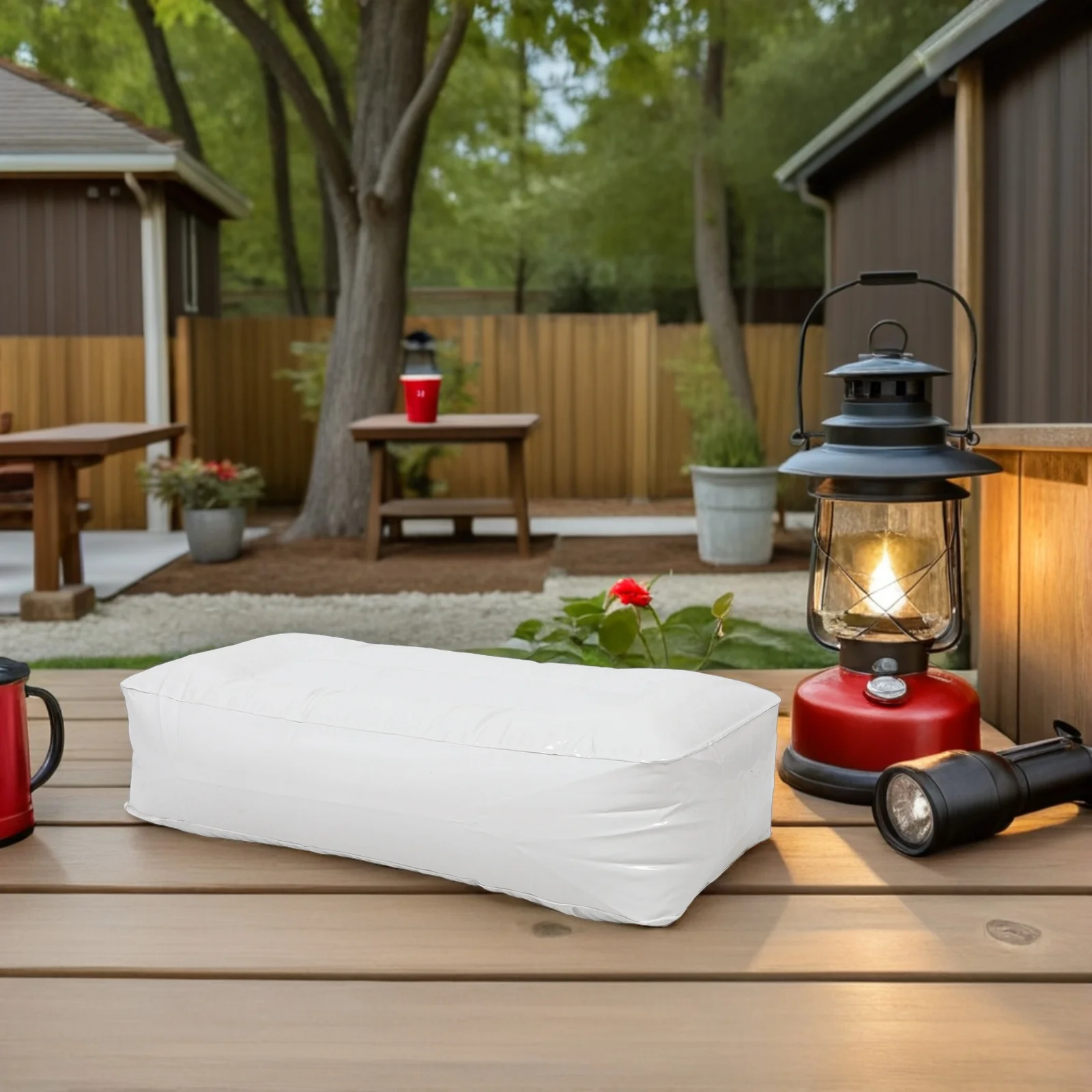 وسادة مقعد عالمية قابلة للنفخ لقوارب الكاياك، وسادة تخييم محمولة مقاومة للماء وخفيفة الوزن للسفر والراحة في الهواء الطلق تدعم طويلًا #5