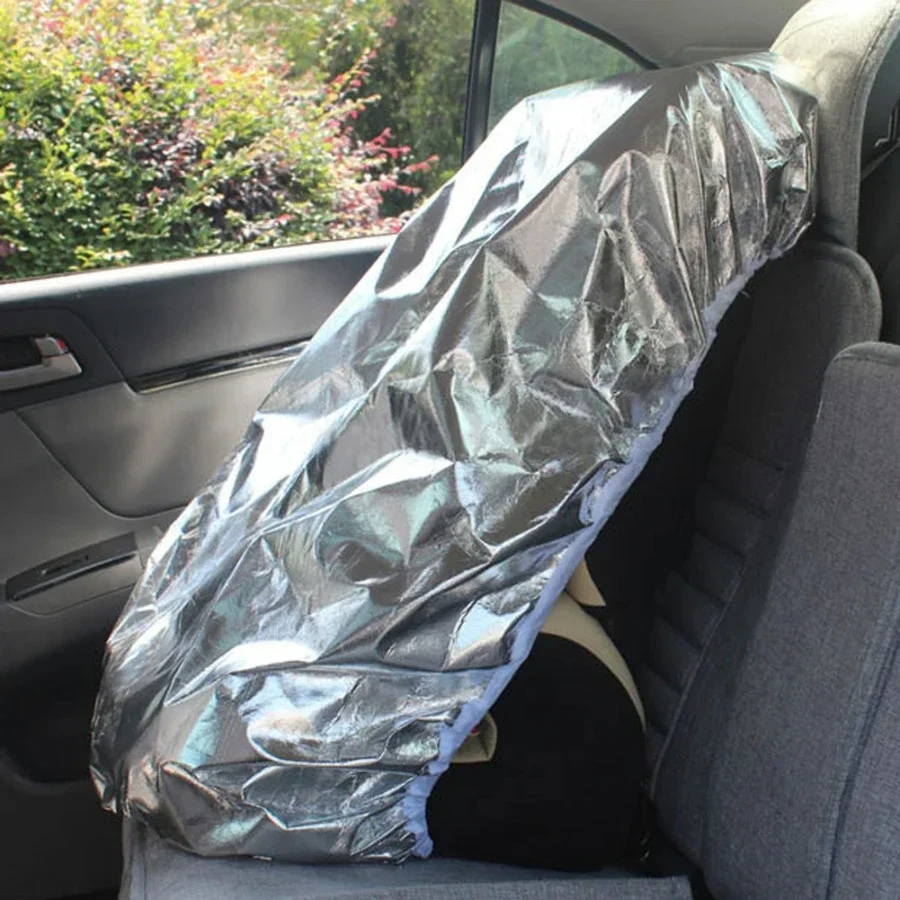 

Car Safety Seat Sun Shade Cover Aluminium Film Keep Baby Car Seat At Cooler Temperature Protection From UV Sunlight Dust Covers