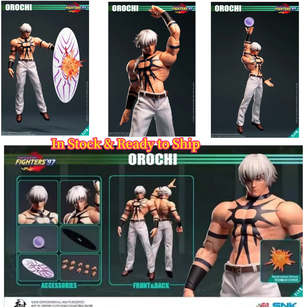 

[In Stock]NK Time Devourer Studio The King of Fighters '97 Sun God Orochi 1/12 Scale Clothed Action Figure Collectible Toy
