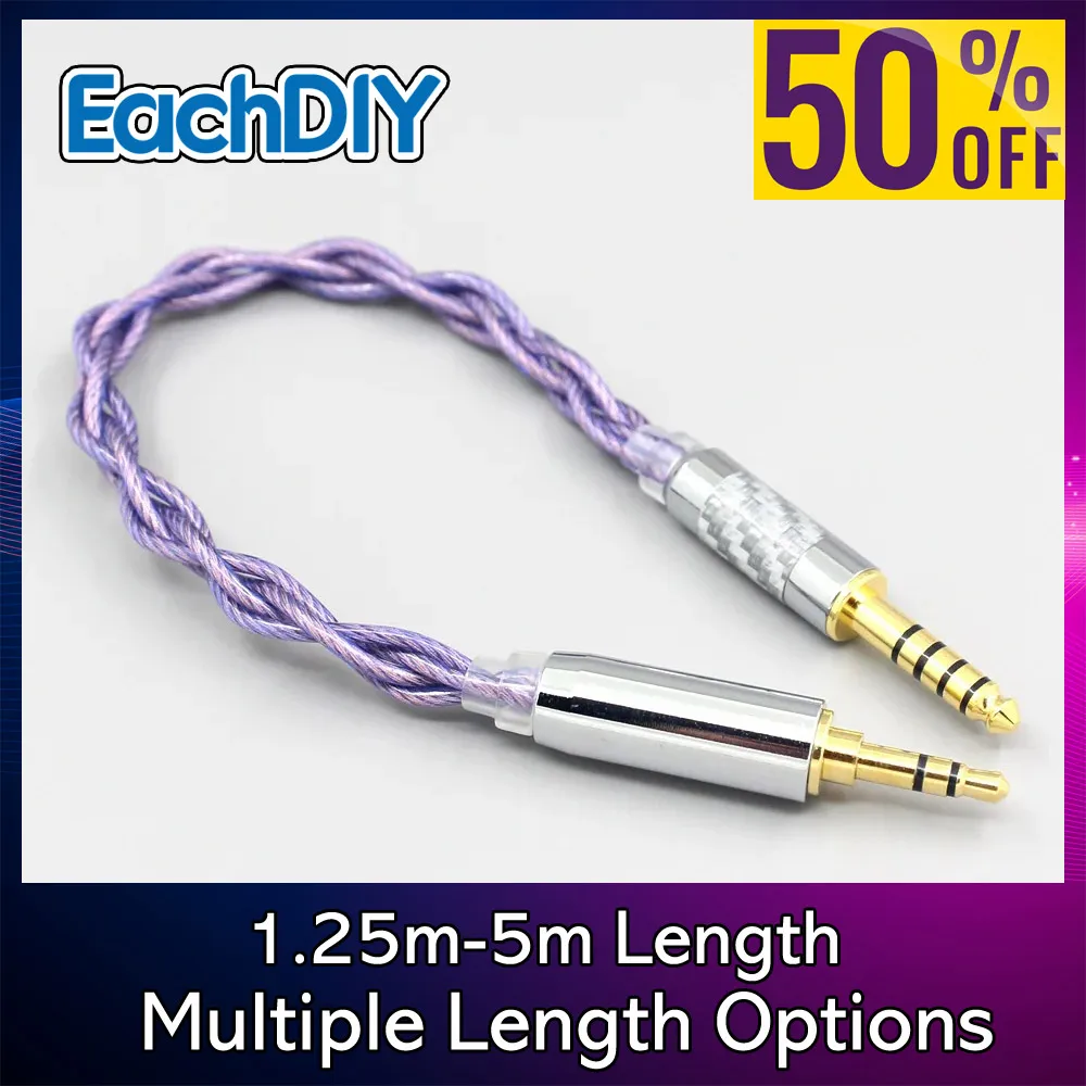 

Litz 7N OCC Кабель для наушников 3,5 м 2,5 мм 4,4 мм 6,5 мм XLR до 4,4 мм штекер Ifi Zen Dac Type2 1,8 мм 140 ядер 7898