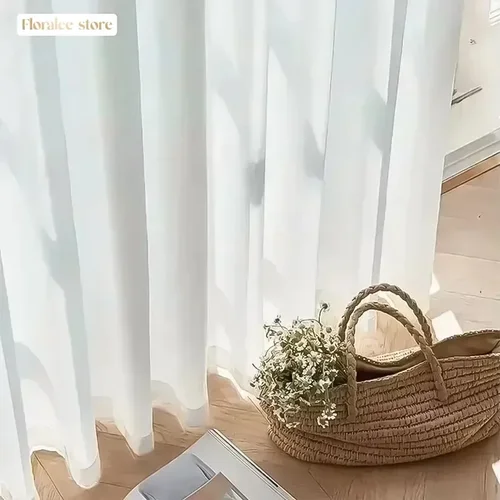 thezari 더자리 고밀도 쉬폰커튼 아일렛형 4size white color  Best5