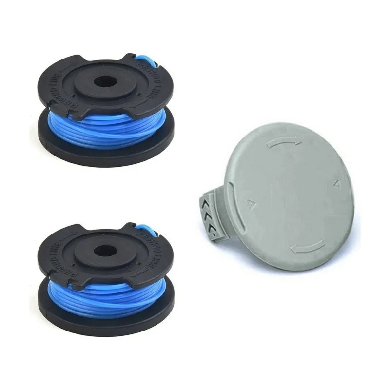 TFORU-AC14RL3A Spool With AC14HCA Spool Cap For Ryobi String Trimmer Auto Feed Line Coil Weed Eater Trimmer Head Replacement