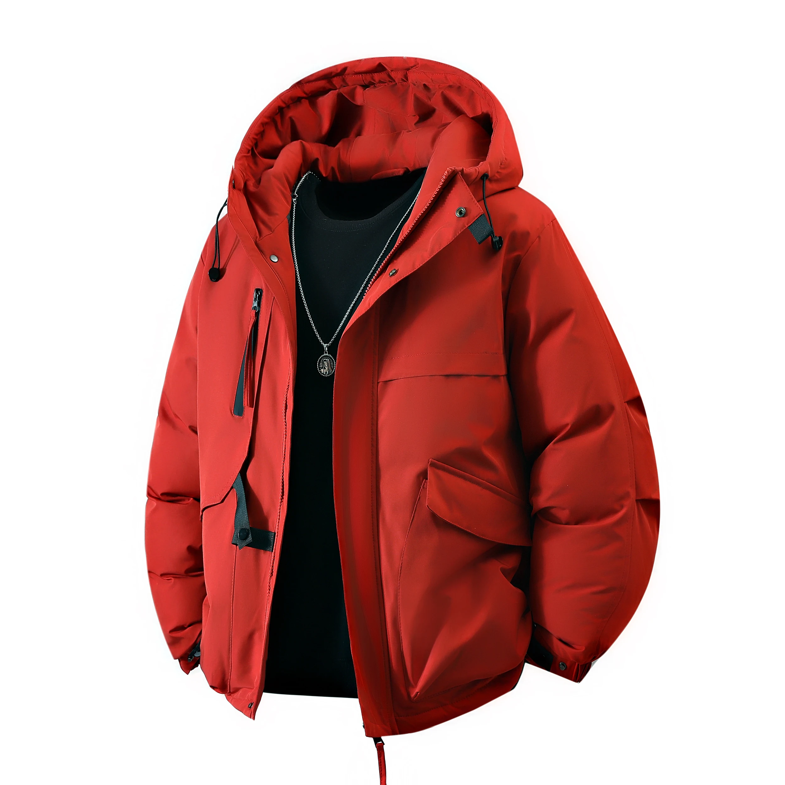 Gorasio Main Promotion Couples Fashion Brand Windproof Warm Cotton Coat Men Thicken Cotton Coats Outdoor Jacket Men Cotton Coats