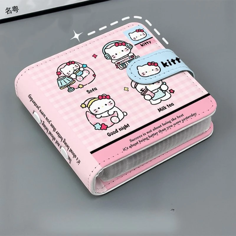 

Hello Kitty Album Versatile Fashion Small Exquisite Delicate Card Book Cartoon Cute Pu Leather Photo Small Card Storage Book
