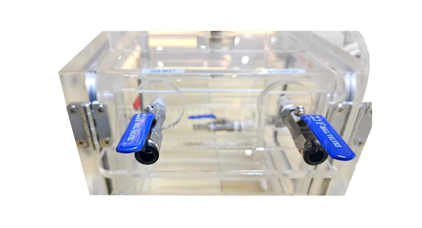 

ZHIK Вакуумный акриловый перчаточный ящик с изоляцией, операционный ящик G-as, лабораторный операционный ящик с отрицательным давлением из ПММА