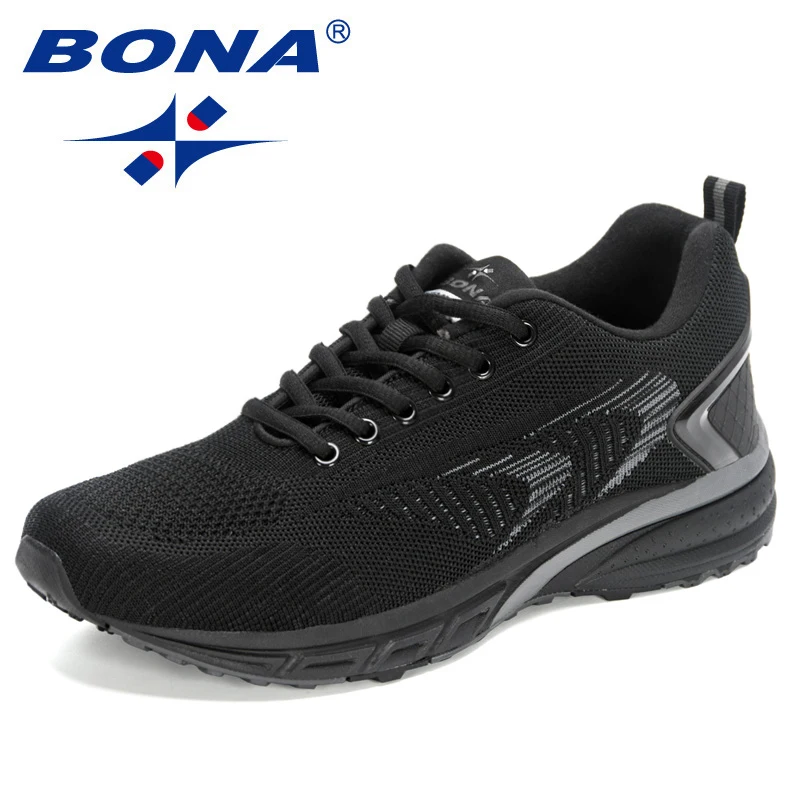 Bona Neuankömmling Outdoor Walking bequeme Turnschuhe schnüren Sportschuhe für Männer beliebte Stil Männer Laufschuhe