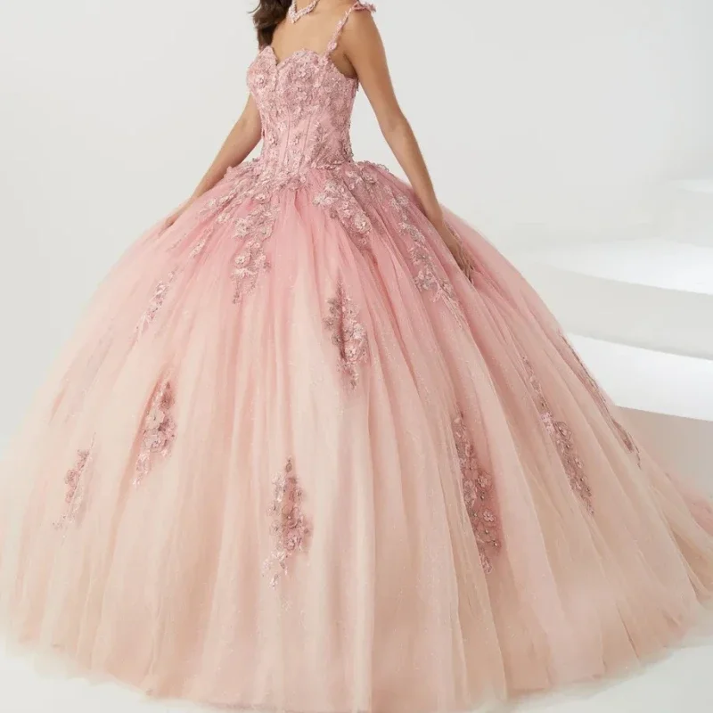 

Женские платья Quinceanera с аппликацией, бальное платье с открытыми плечами и бисером, Vestidos De 15 Años, Sweet 16, вечеринка по случаю дня рождения, Fiesta