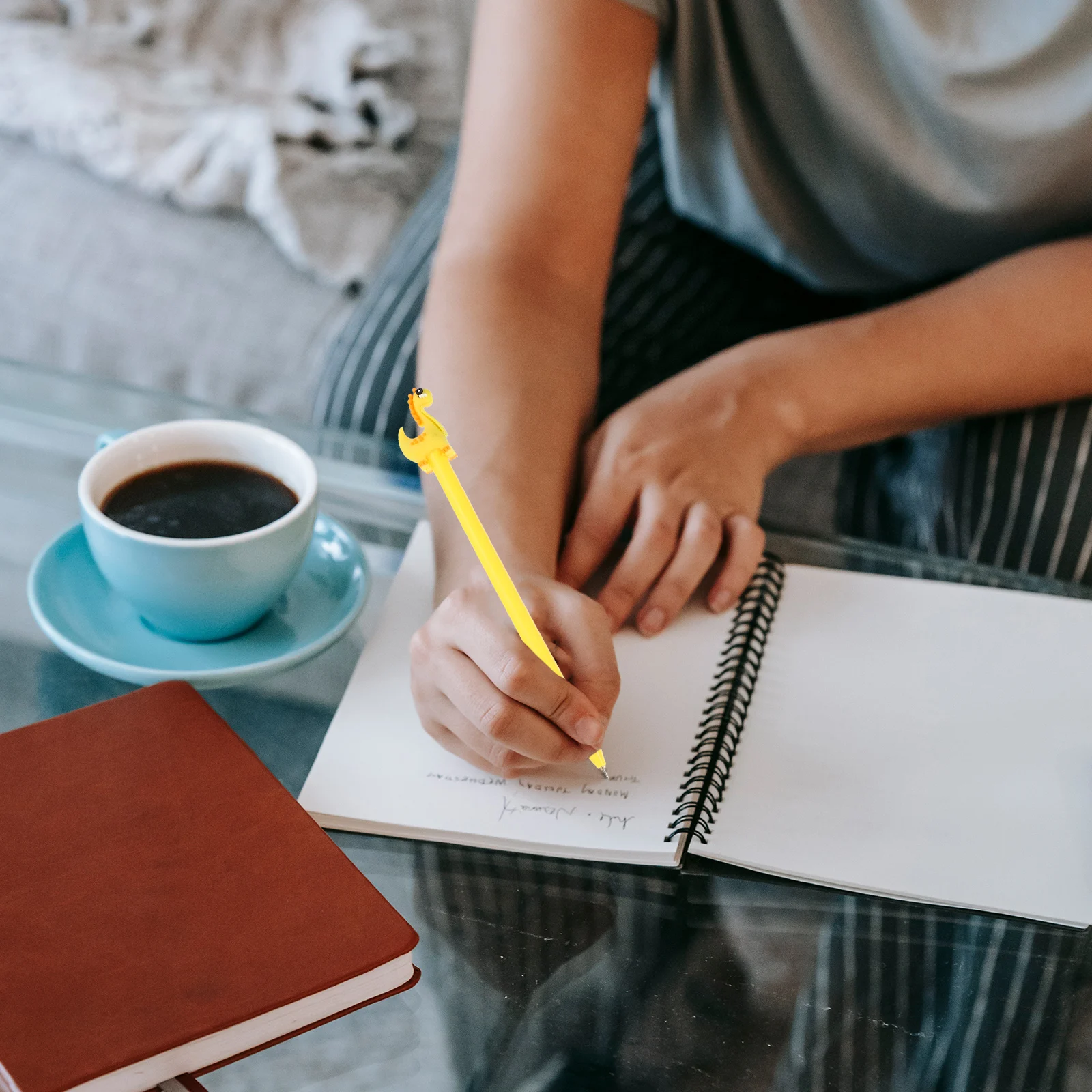 

16Pcs Black Gel Pens Dinosaur Shape Cartoon Sign Pens Smooth Writing Office School Student Learning Supplies Fine Point Pen