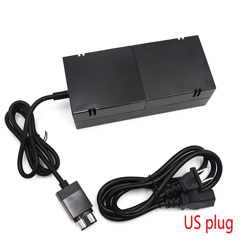 Pengisi Daya Pengganti Adaptor AC Catu Daya EU US Plug untuk Xbox One dengan Kabel Adaptor Daya 100-240V untuk Microsoft Xbox One