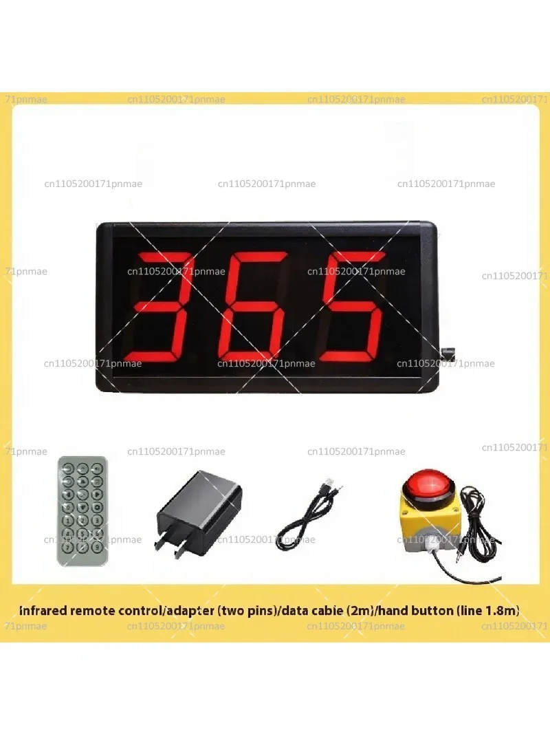 2.3 Inch 4 Digit LED Countdown Stopwatch Timer Digital Display with Remote Control for Speech Training Timing
