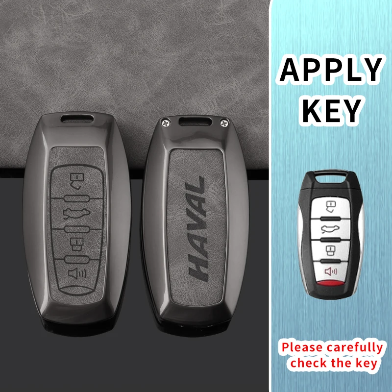 Car Key Case for Great Wall Haval Hover Jolion H1 H6 Coupe H7 H4 H9 F5 F7 F7X F7H H2S Dargo Remote Cover Shell Keychain Fob