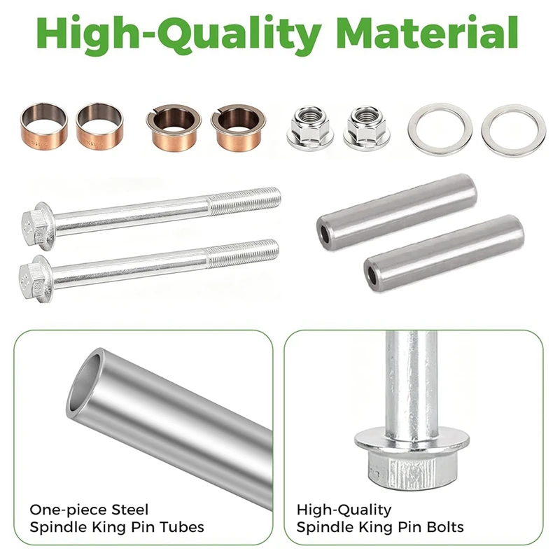 Super Sale Golf Cart Spindle Kingpin Bushings Kit for EZGO RXV 2008-Up & 2FIVE 10-2013 Electric 614034 601707 632925 632926 6203