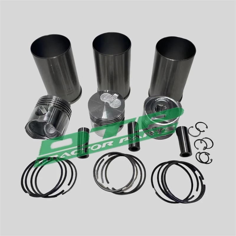 set of Pistons,Cylinder sleeves, Piston rings,Piston pins and circlips,Laidong KM385TE ( swirl chamber ,EPA )