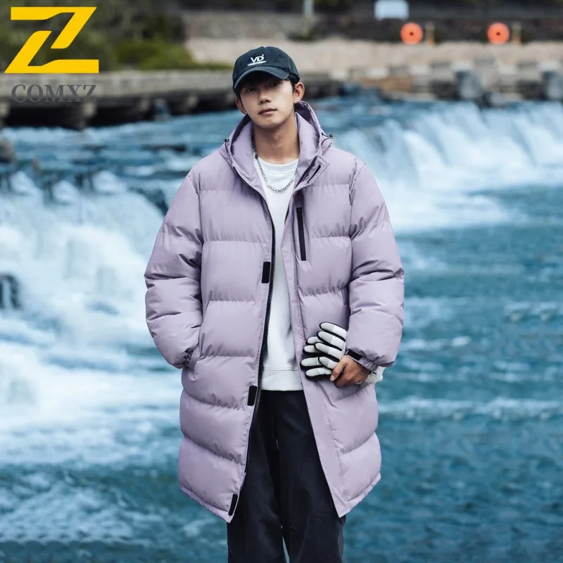 COMXZ الراقية معطف الحشو يندبروف بلون الأعمال مأدبة الغولف الفاخرة الحشو 2025 السفر وسيم الرجال الشتاء سترة