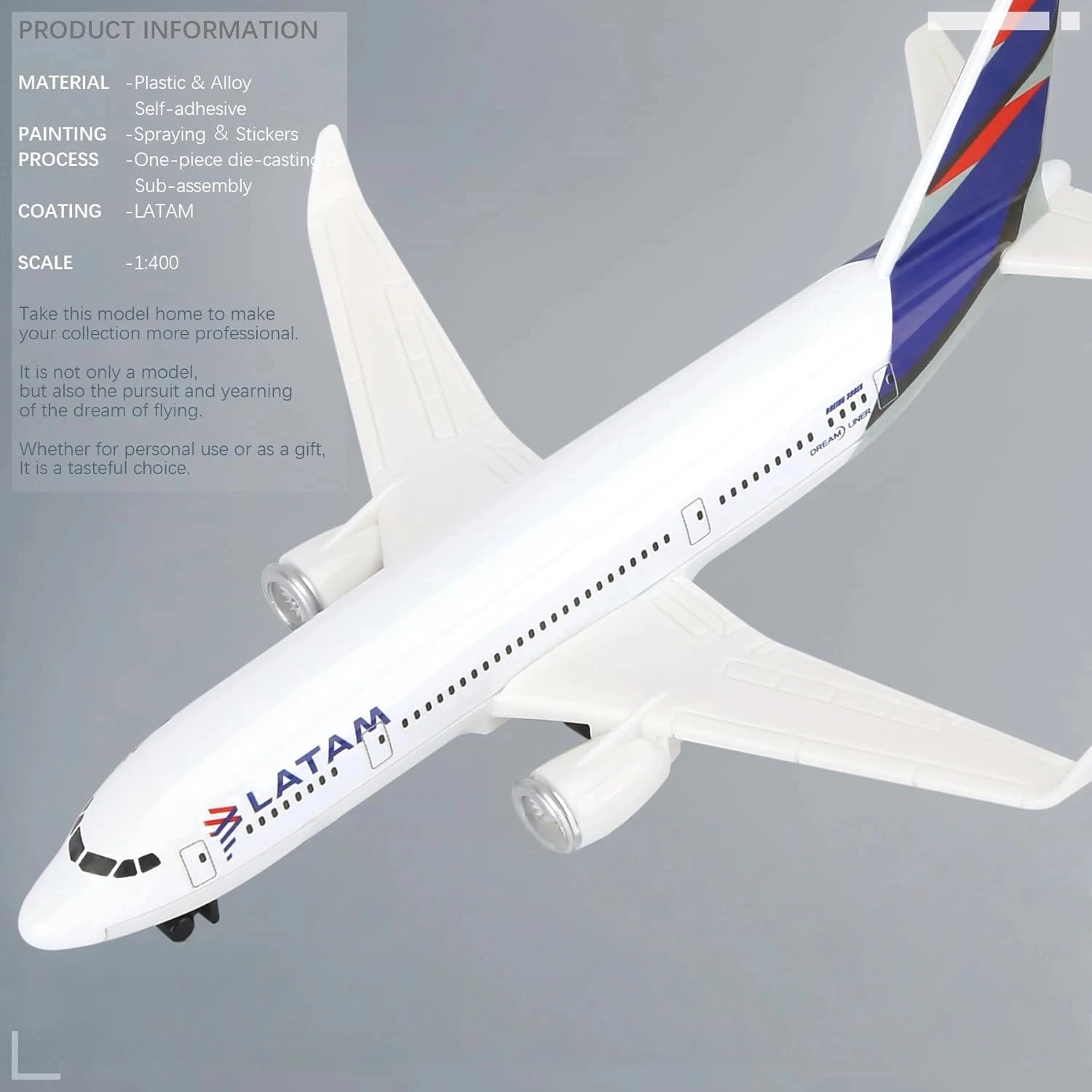 مقياس الطائرات 16 سنتيمتر ل الخطوط الجوية LATAM B787 نموذج طائرة دييكاست نموذج طائرة معدنية نموذج نهائي مناسبة للعرض