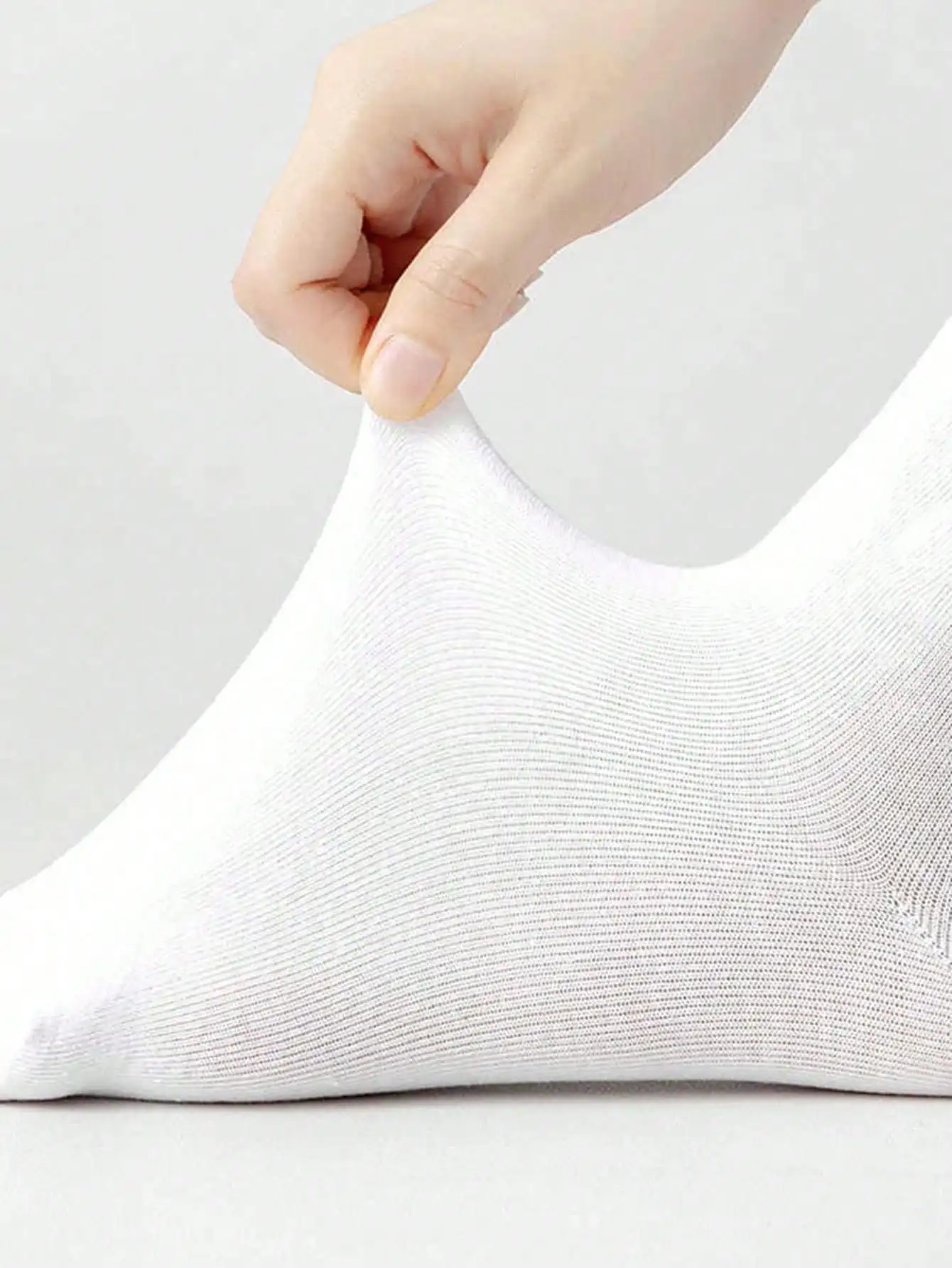 5 أزواج من جوارب طاقم الزوجين للجنسين، جوارب الكاحل، جوارب رياضية باللونين الأبيض والأسود، جوارب رياضية أساسية، مناسبة للارتداء اليومي