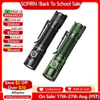 Sofirn SP31 V3.0 Powerful Tactical Flashlight SST40/519A 2000lm 18650 LED Torch USB C Rechargeable Light Lamp with Dual Switch