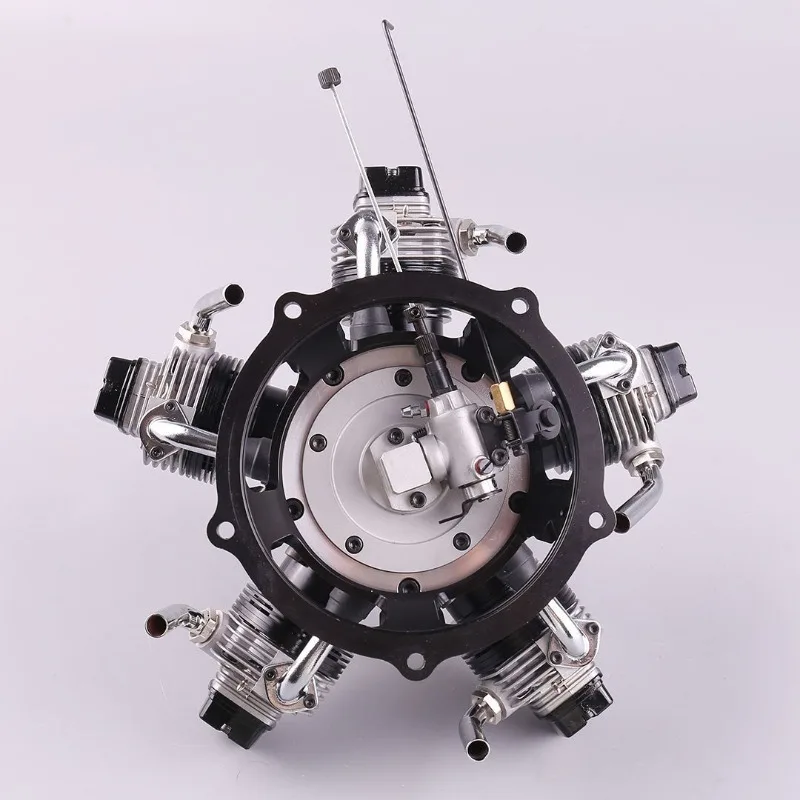 

Five-cylinder engine, four-stroke 65cc model aircraft oil-operated fixed-wing remote control aircraft