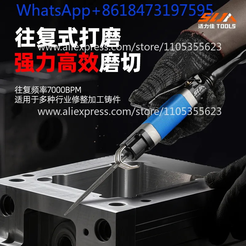 Double file Air file sander Metal deburring polishing machine Knife rubbing woodworking knife artifact