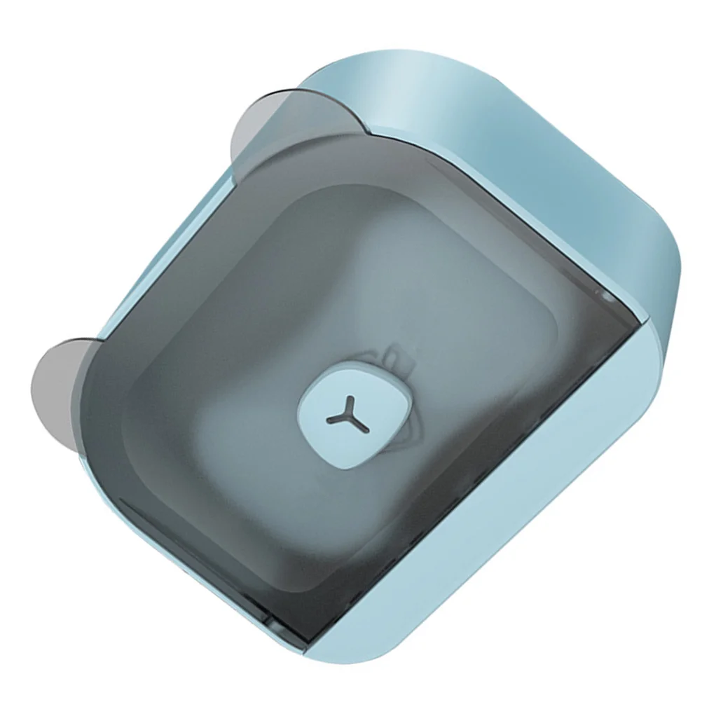 

1Pcs Creative Draining Soap Holder ABS Material Storage Box Skyblue Bathroom Kitchen Home Use Soap Holder